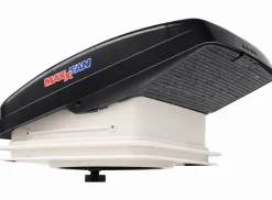 Maxxfan Deluxe Compact 28 x 28 dakluik met ventilator - smoke