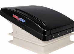 Maxxfan Deluxe Compact 28 x 28 dakluik met ventilator - smoke