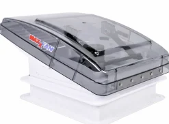 Maxxfan Deluxe Compact 28 x 28 dakluik met ventilator - transparent