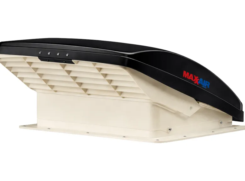 Maxxfan Deluxe 40 x 40 dakluik met ventilator - smoke