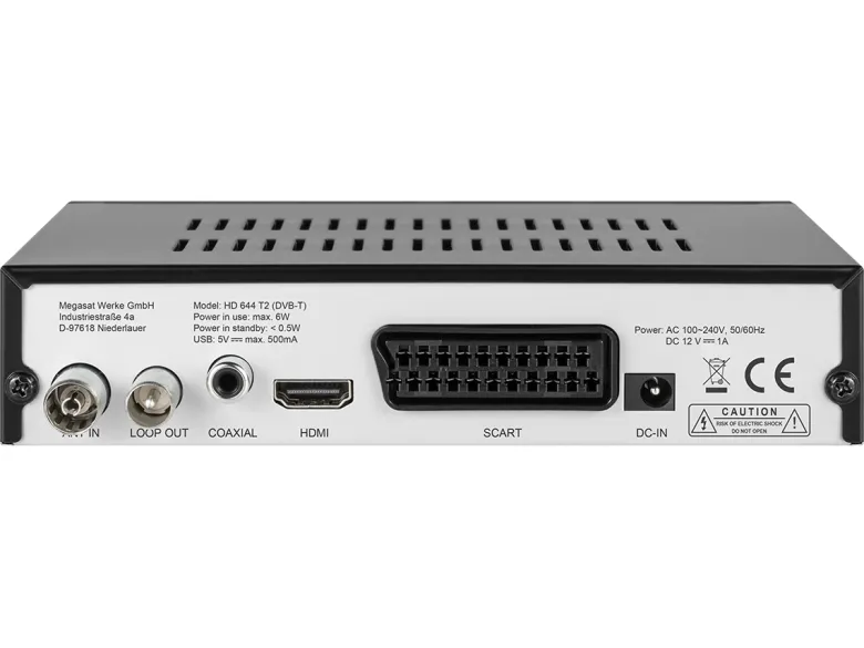 Megasat HD 644 T2 ontvanger