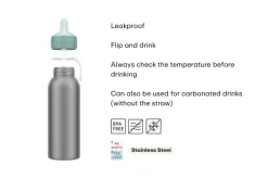 Mepal Campus flip-up 350 ml isoleerfles - Cool Blue