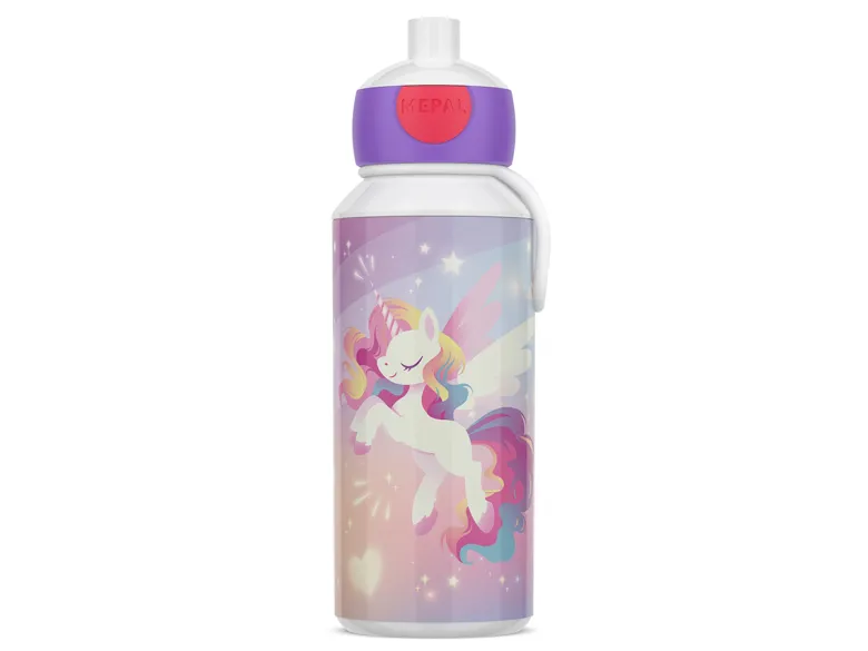 Mepal Campus Pop-up 400 ml drinkfles - Unicorn Glow