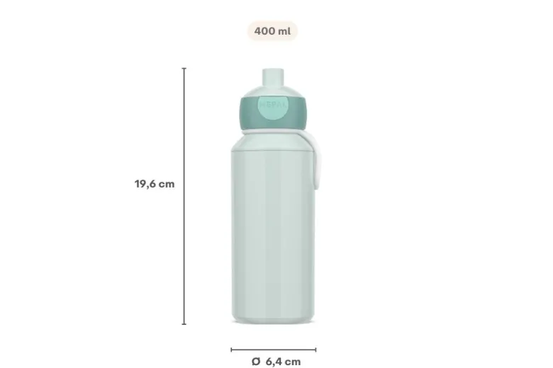 Mepal Campus Pop-up 400 ml drinkfles - Cool blue
