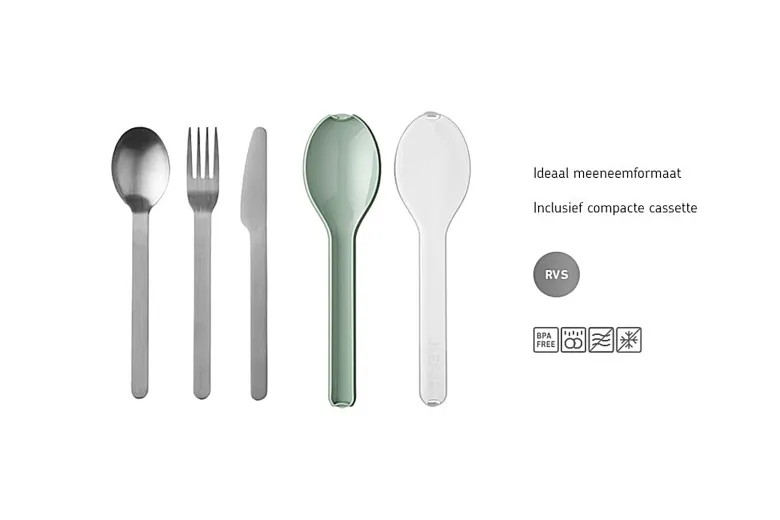 Mepal Ellipse 3-delige bestekset - Blue
