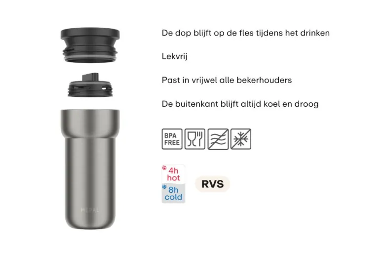 Mepal Ellipse 375 ml Isoleerbeker - Vivid mauve