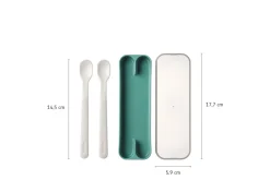 Mepal Mio babylepels - Deep turquoise