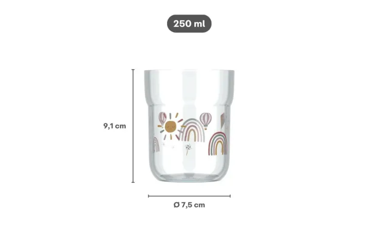 Mepal Mio 250 ml Kinderbeker - Sunshine & Rainbow