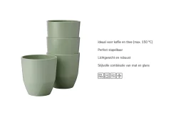 Mepal Silueta 200 ml set van 4 bekers - White
