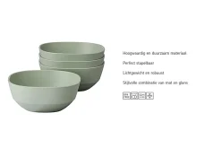 Mepal Silueta 250 ml set van 4 serveerschalen - Green