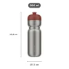 Mepal Sport 800 ml RVS pull bidon - Midnight blue