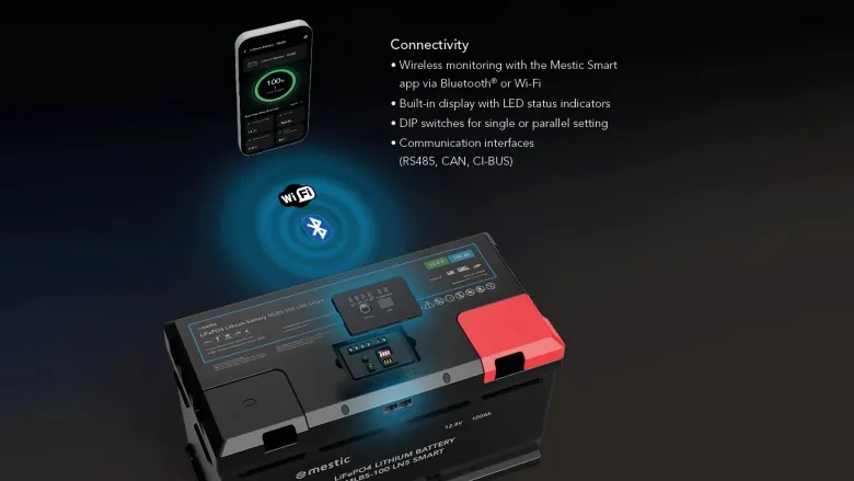 Mestic MLBS-150 LN5 smart LiFePO4 lithium accu