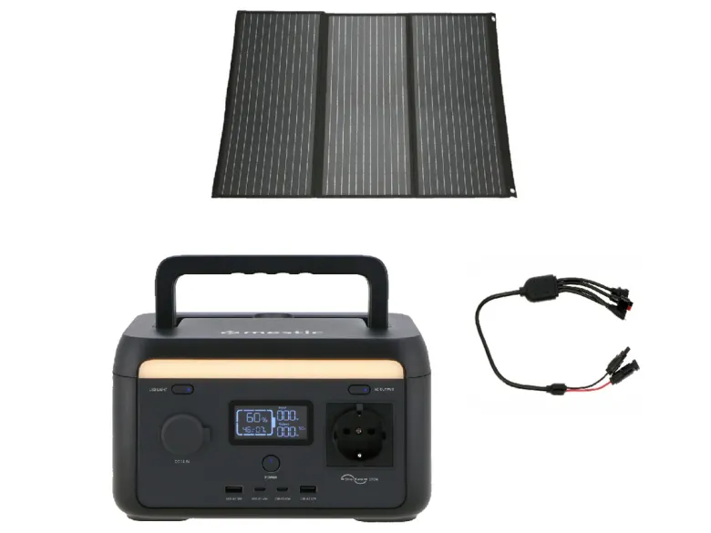 Mestic MPS-300 powerstation met 100 Watt zonnepaneel