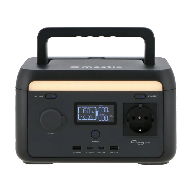 Mestic MPS-300 powerstation met 100 Watt zonnepaneel