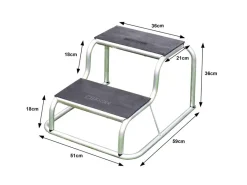 Milenco Aluminium Rubber Double opstap