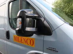 Milenco standaard arm spiegelbeschermer - black
