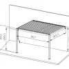 Mirador Classic 300 x 400 cm muur overkapping - antraciet