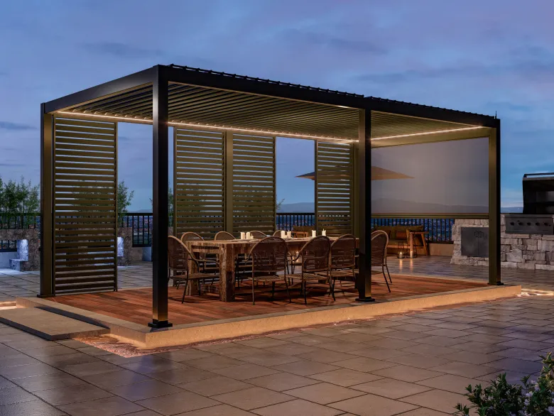 Mirador Deluxe 300 x 600 cm elektrische overkapping - antraciet
