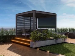 Mirador Deluxe 300 x 300 cm overkapping - antraciet