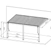 Mirador Delxue 300 x 530 cm muur overkapping - antraciet