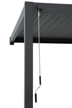 Mirador Delxue 300 x 530 cm muur overkapping - antraciet