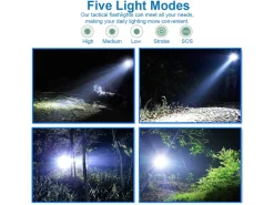 MMOBIEL zoombaar LED-zaklamp - Set van 2