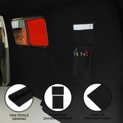 Monstershop camper bekleding met opbergvakken - Black