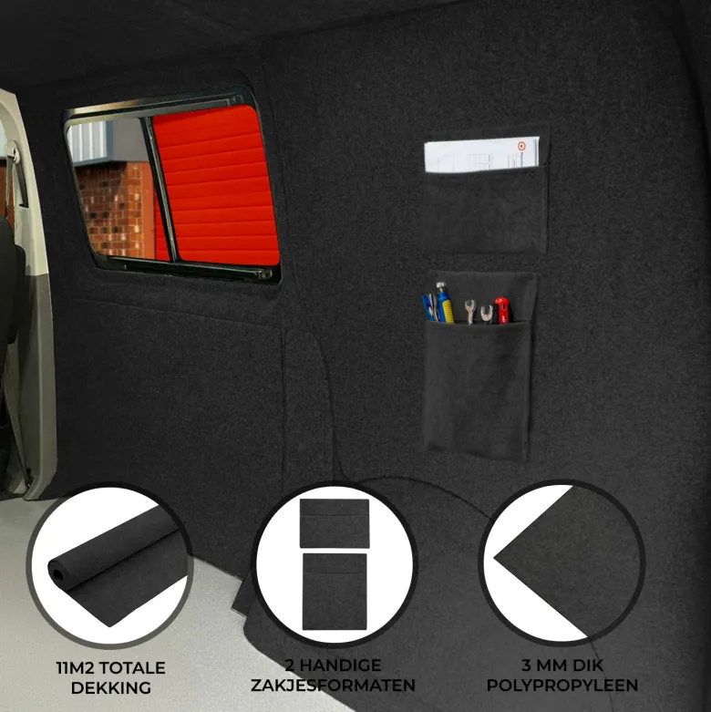 Monstershop camper bekleding met opbergvakken - Antracite