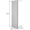 MonsterShop camper oprolbare douchedeur - Silver