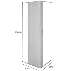 MonsterShop camper oprolbare douchedeur - Silver