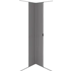 MonsterShop camper oprolbare douchedeur - Silver