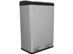 Monstershop dubbele pedaalemmer - 60 liter