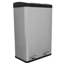 Monstershop dubbele pedaalemmer - 60 liter