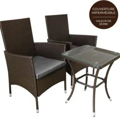 Monstershop Jarda 3-delige bistroset - Brown
