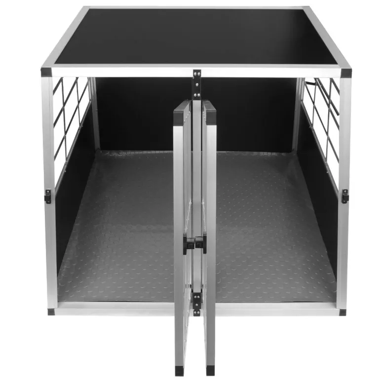 Monstershop large 2-deurs alumium hondenbench