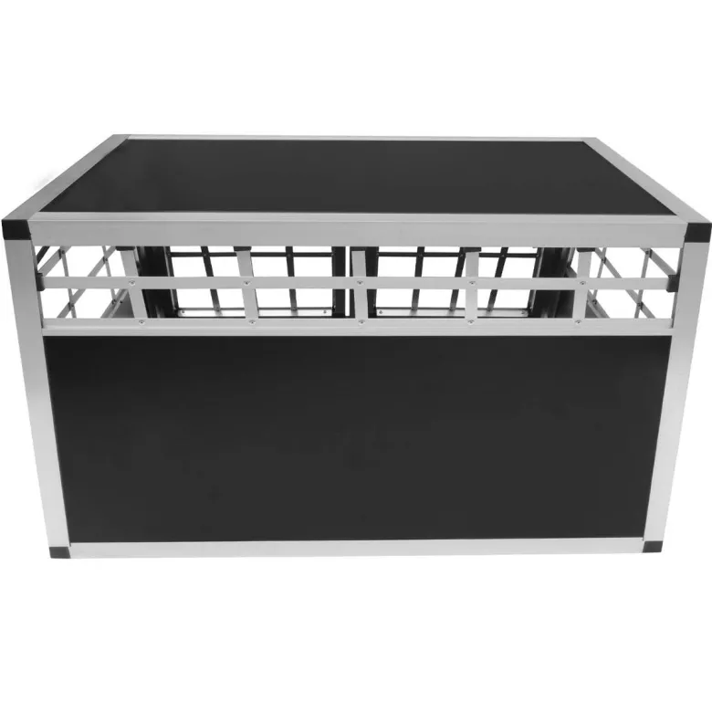 Monstershop medium 2-deurs alumium hondenbench