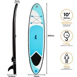 Monstershop 3 meter opblaasbaar SUP Board - Blue