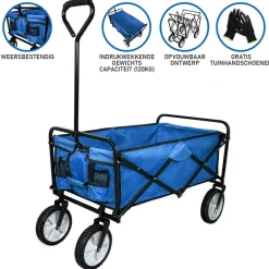 Monstershop opvouwbare bolderkar - Blue