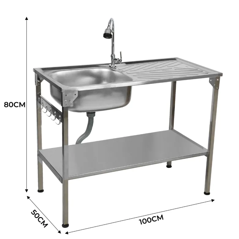 Monstershop opvouwbare camping-aanrechttafel