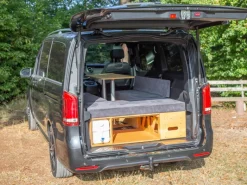 Moonbox bestelbus/bus 115cm natur campingbox met tafel