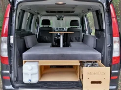 Moonbox bestelbus/bus 115cm Special kampeerbox met tafel