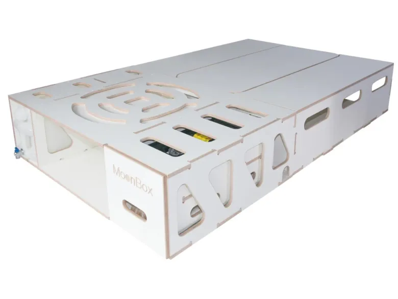 Moonbox bestelbus/bus 115cm White kampeerbox met tafel