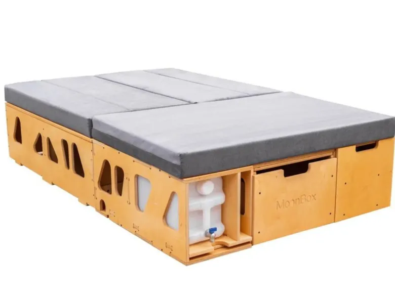 Moonbox bus 115cm Modify Natur kampeerbox met tafel