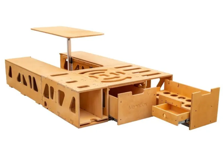 Moonbox 124 cm Modify Nature Bus campingbox met tafel
