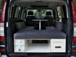 Moonbox 119 cm witte Bus campingbox met tafel