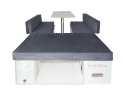 Moonbox 119 cm witte Bus campingbox met tafel