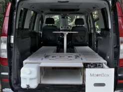 Moonbox 119 cm witte Bus campingbox met tafel