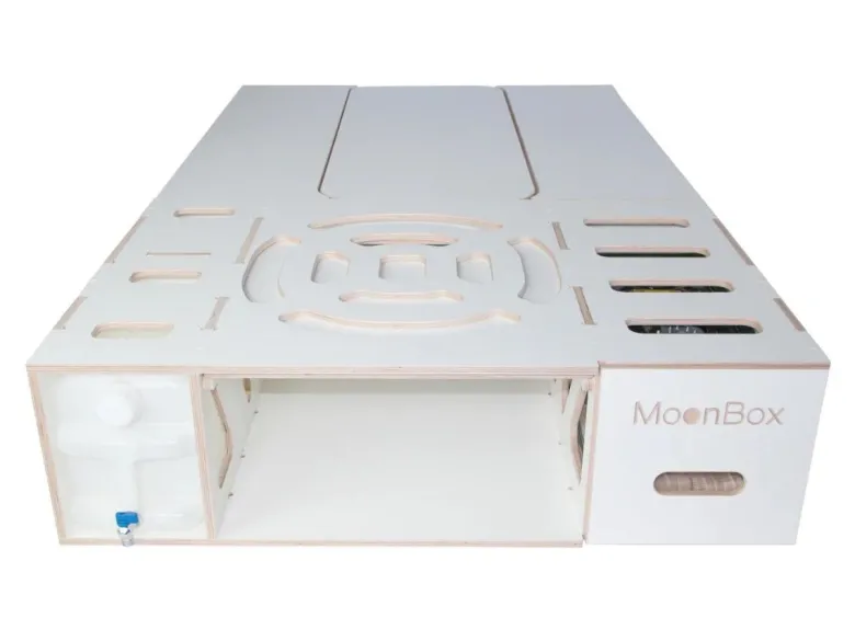 Moonbox 119 cm witte Bus campingbox met tafel