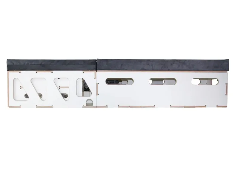 Moonbox 119 cm witte Bus campingbox met tafel