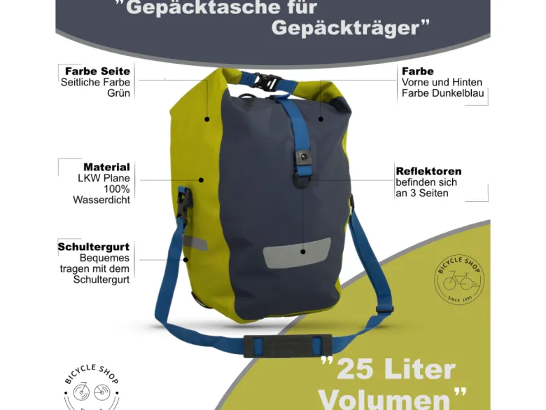 Narveik RollTop bagagedrager fietstas